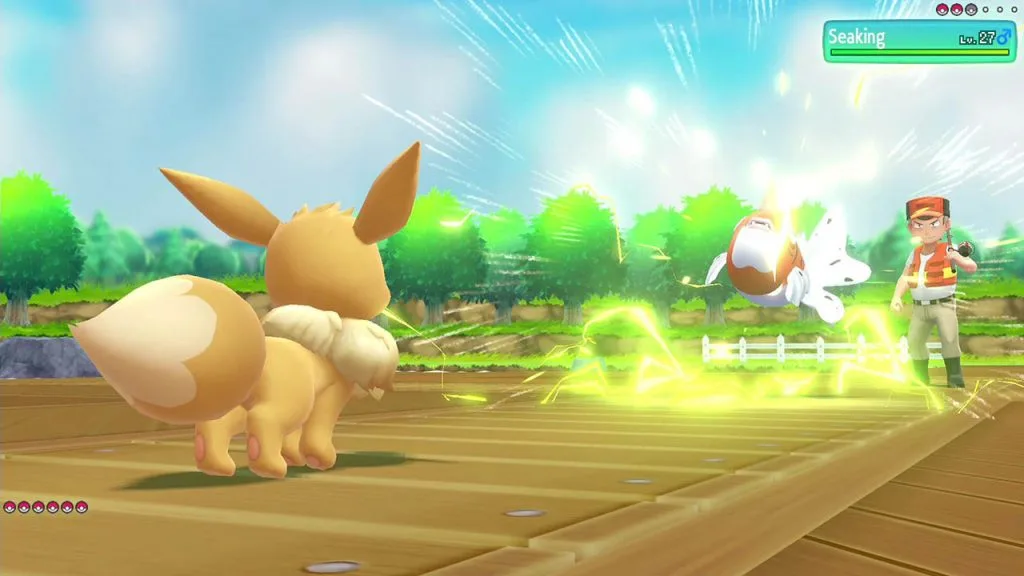 اسکرین شات گیم پلی بازی Pokemon Lets Go Eevee شماره 1 برای نینتندو سوییچ