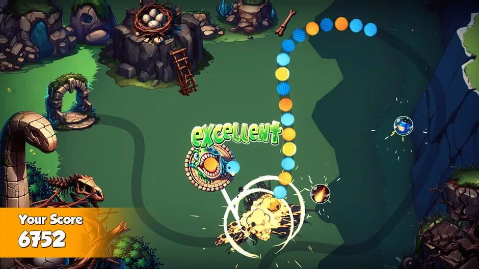 اسکرین شات گیم پلی بازی Zumba: Jurassic Marble Quest شماره 3 برای نینتندو سوییچ