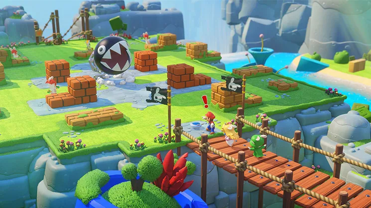 اسکرین شات گیم پلی بازی Mario + Rabbids Kingdom Battle شماره 2 برای نینتندو سوییچ