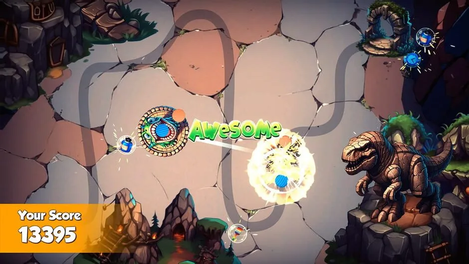 اسکرین شات گیم پلی بازی Zumba: Jurassic Marble Quest شماره 4 برای نینتندو سوییچ