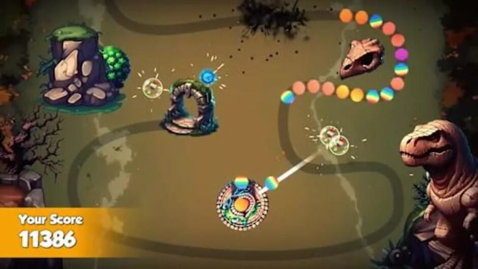 اسکرین شات گیم پلی بازی Zumba: Jurassic Marble Quest شماره 2 برای نینتندو سوییچ