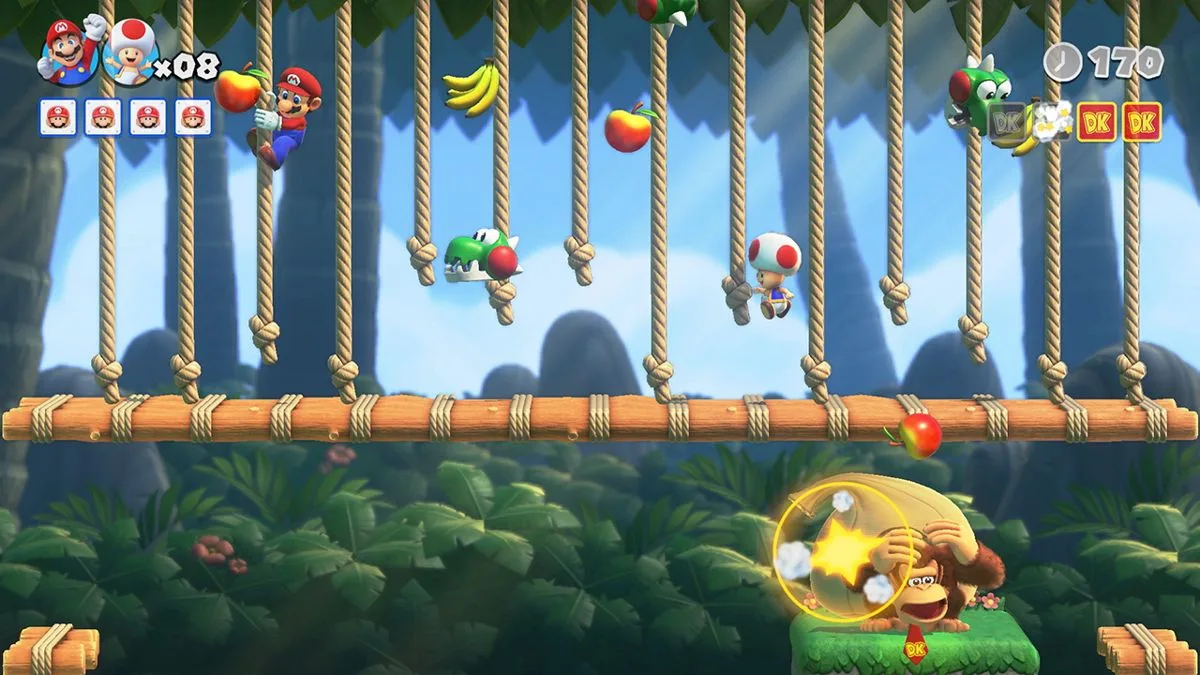 اسکرین شات گیم پلی بازی Mario vs. Donkey شماره 2 برای نینتندو سوییچ