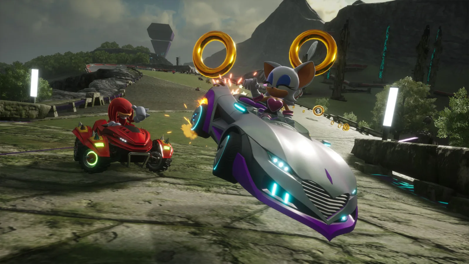 اسکرین شات گیم پلی بازی Sonic Racing: CrossWorlds - Mega Man شماره 1 برای نینتندو سوییچ