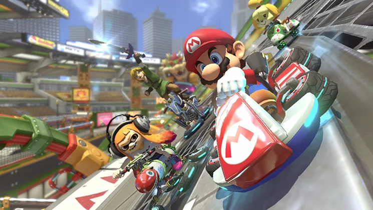 اسکرین شات گیم پلی بازی Mario Kart 8 Deluxe شماره 4 برای نینتندو سوییچ