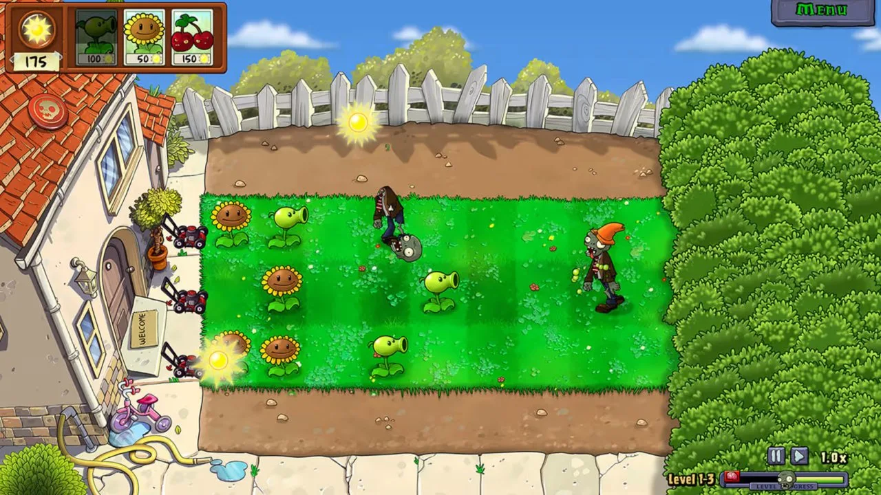 اسکرین شات گیم پلی بازی Plants vs. Zombies: Replanted شماره 3 برای نینتندو سوییچ