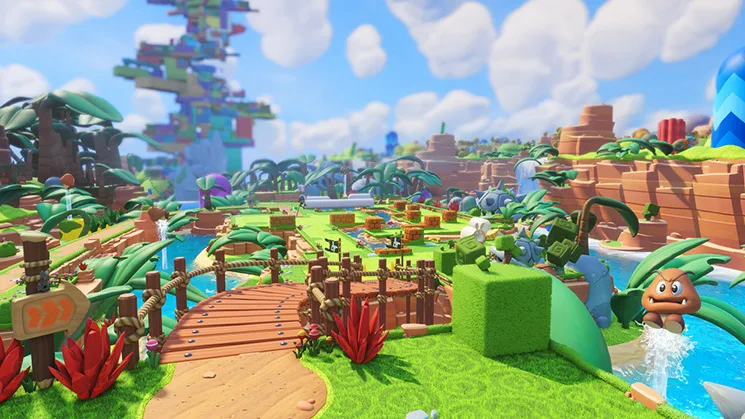اسکرین شات گیم پلی بازی Mario + Rabbids Kingdom Battle شماره 3 برای نینتندو سوییچ