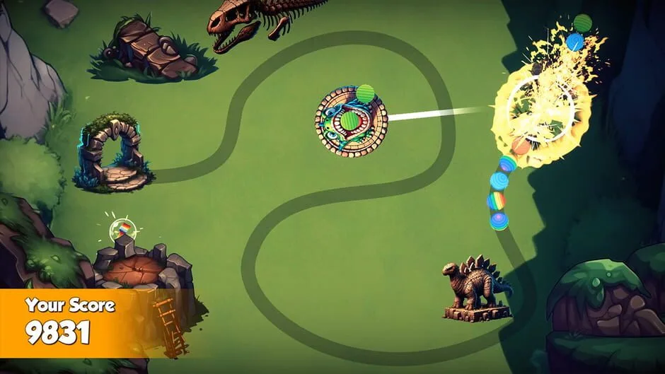 اسکرین شات گیم پلی بازی Zumba: Jurassic Marble Quest شماره 5 برای نینتندو سوییچ