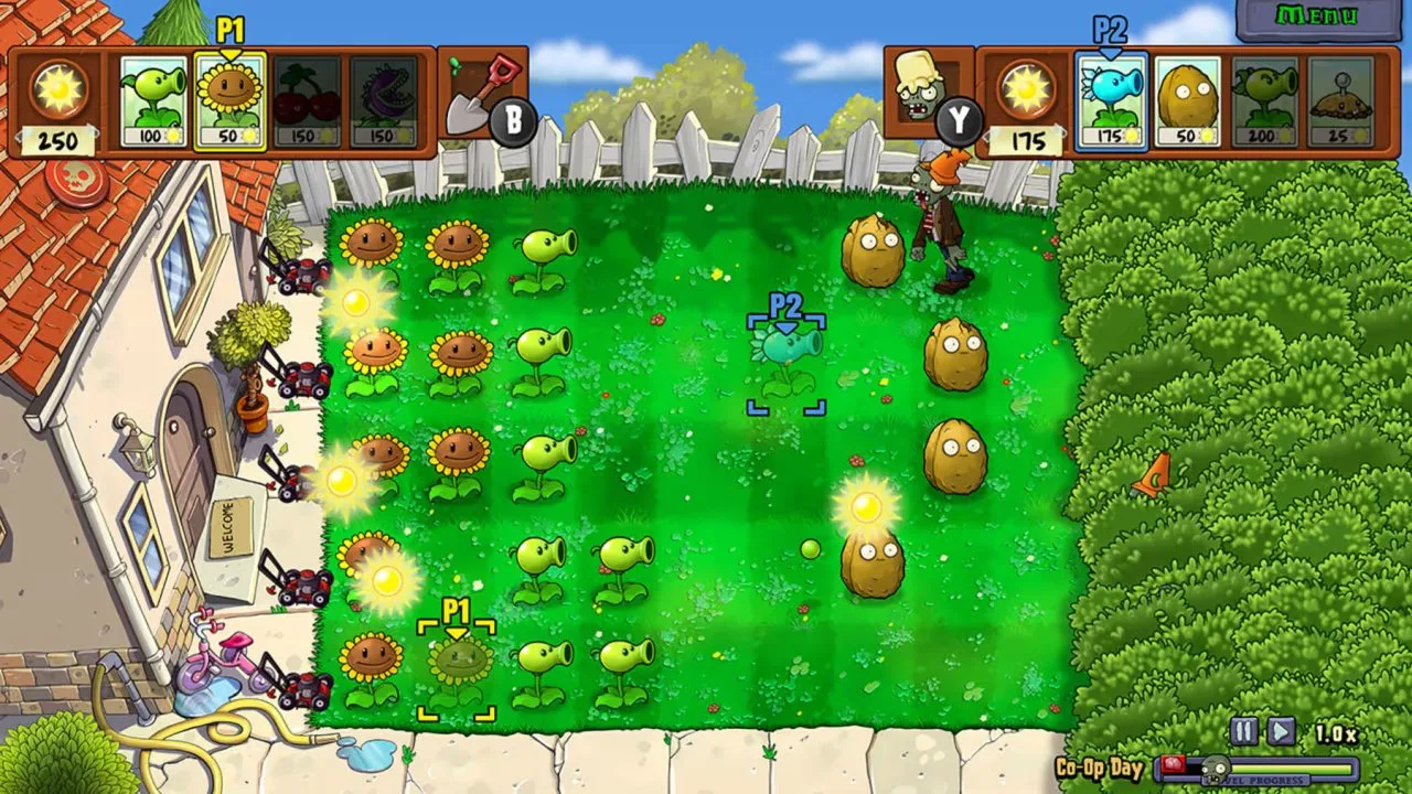 اسکرین شات گیم پلی بازی Plants vs. Zombies: Replanted شماره 2 برای نینتندو سوییچ
