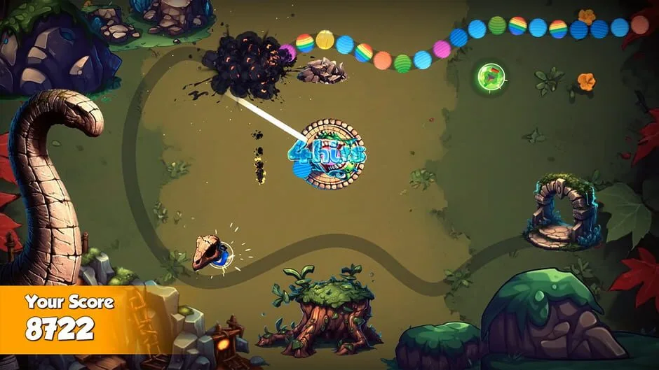 اسکرین شات گیم پلی بازی Zumba: Jurassic Marble Quest شماره 1 برای نینتندو سوییچ