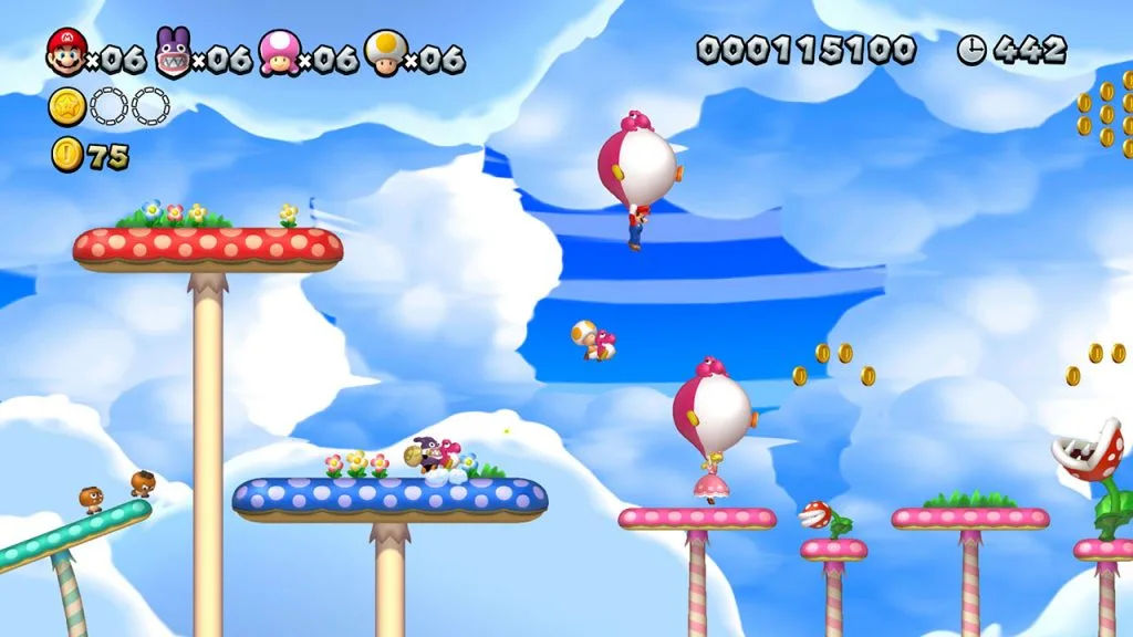 اسکرین شات گیم پلی بازی New Super Mario Bros. U Deluxe شماره 2 برای نینتندو سوییچ