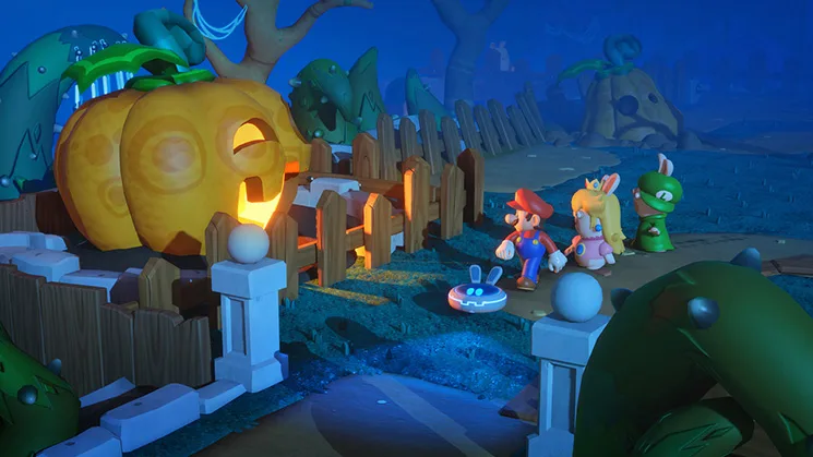 اسکرین شات گیم پلی بازی Mario + Rabbids Kingdom Battle شماره 1 برای نینتندو سوییچ