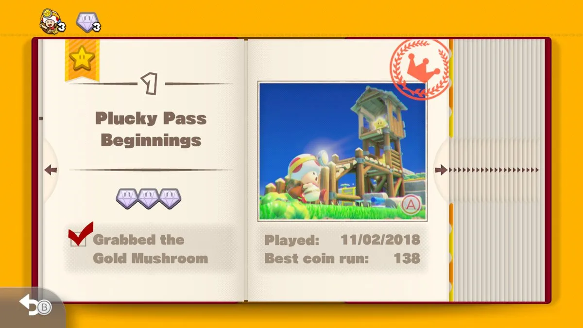 اسکرین شات گیم پلی بازی Captain Toad: Treasure Tracker شماره 1 برای نینتندو سوییچ